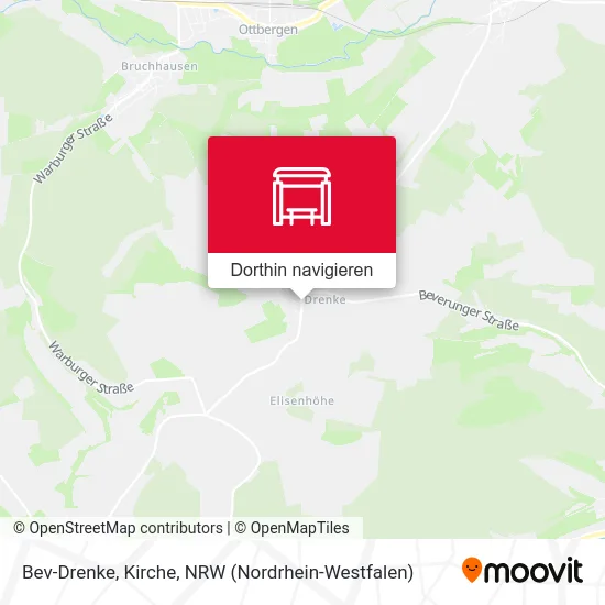 Bev-Drenke, Kirche Karte