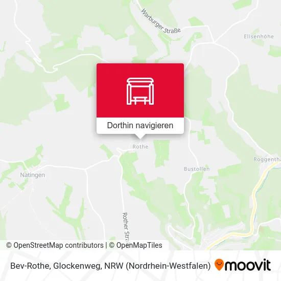 Bev-Rothe, Glockenweg Karte