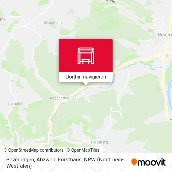 Beverungen, Abzweig Forsthaus Karte