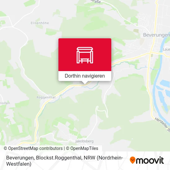 Beverungen, Blockst.Roggenthal Karte