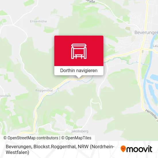 Beverungen, Blockst.Roggenthal Karte