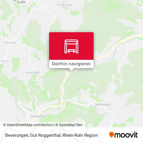 Beverungen, Gut Roggenthal Karte