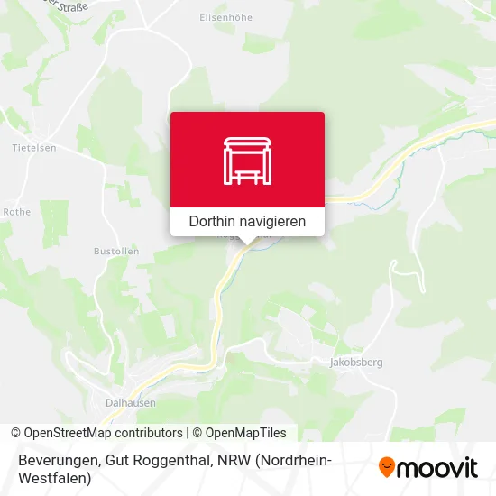 Beverungen, Gut Roggenthal Karte