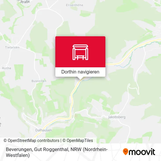 Beverungen, Gut Roggenthal Karte
