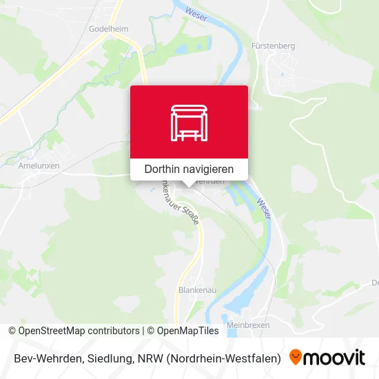 Bev-Wehrden, Siedlung Karte