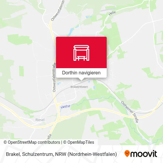 Brakel, Schulzentrum Karte