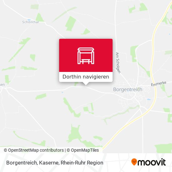 Borgentreich, Kaserne Karte