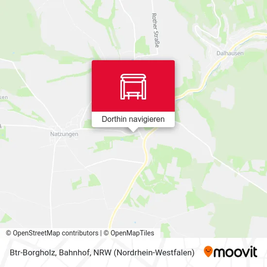 Btr-Borgholz, Bahnhof Karte