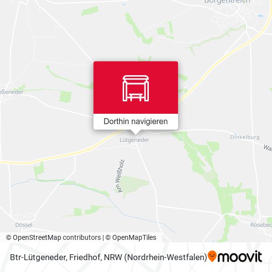 Btr-Lütgeneder, Friedhof Karte