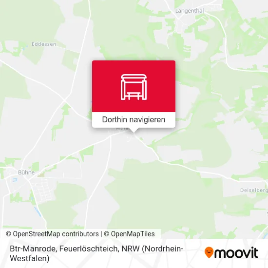 Btr-Manrode, Feuerlöschteich Karte