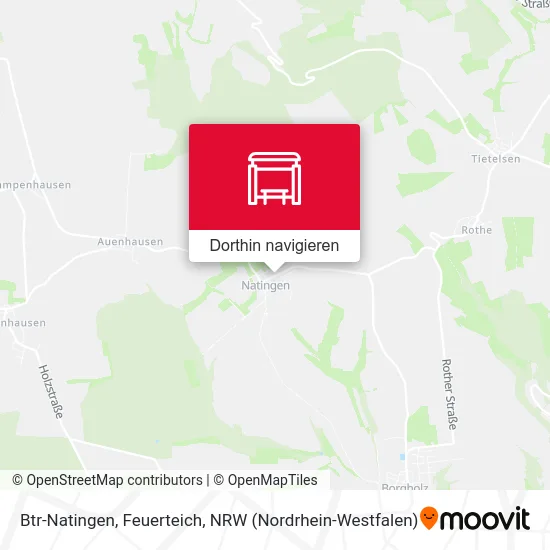 Btr-Natingen, Feuerteich Karte