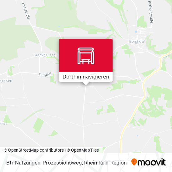 Btr-Natzungen, Prozessionsweg Karte
