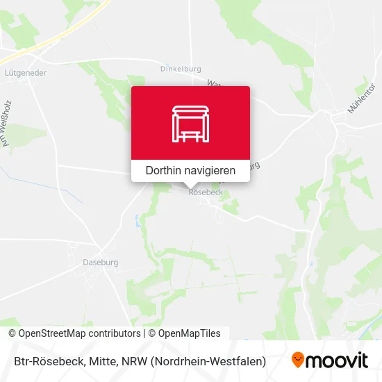 Btr-Rösebeck, Mitte Karte