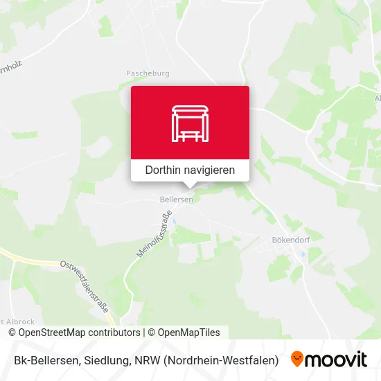 Bk-Bellersen, Siedlung Karte