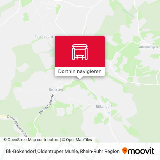 Bk-Bökendorf,Oldentruper Mühle Karte