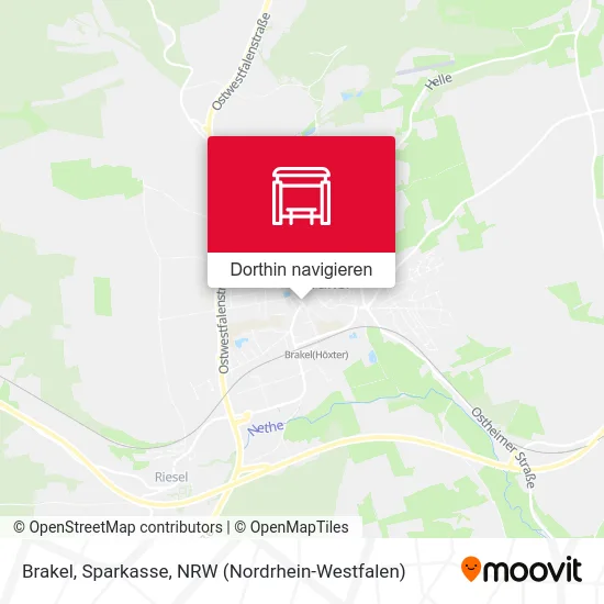 Brakel, Sparkasse Karte