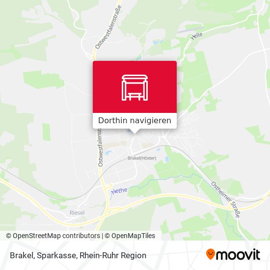 Brakel, Sparkasse Karte