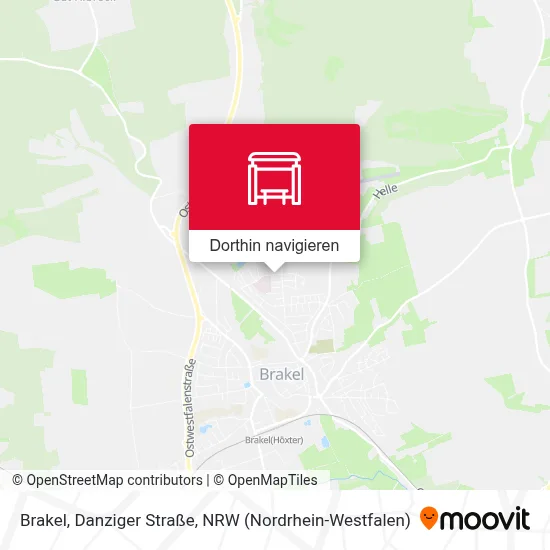 Brakel, Danziger Straße Karte