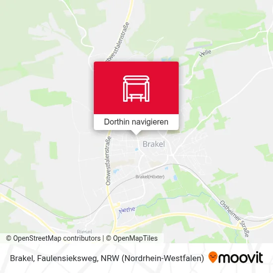 Brakel, Faulensieksweg Karte