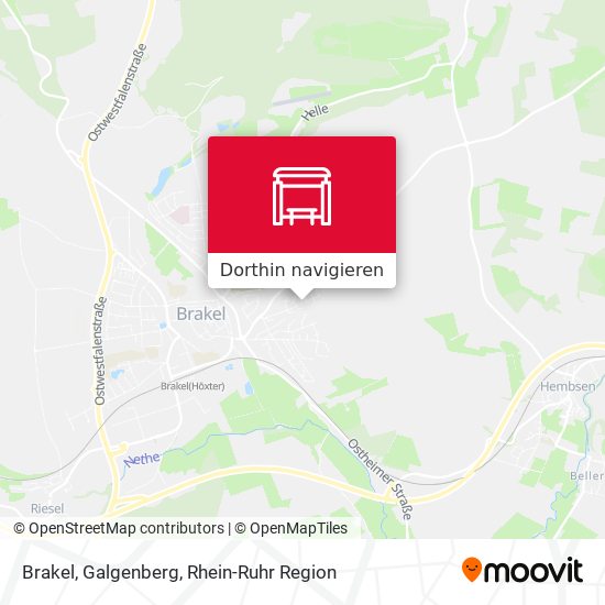 Brakel, Galgenberg Karte