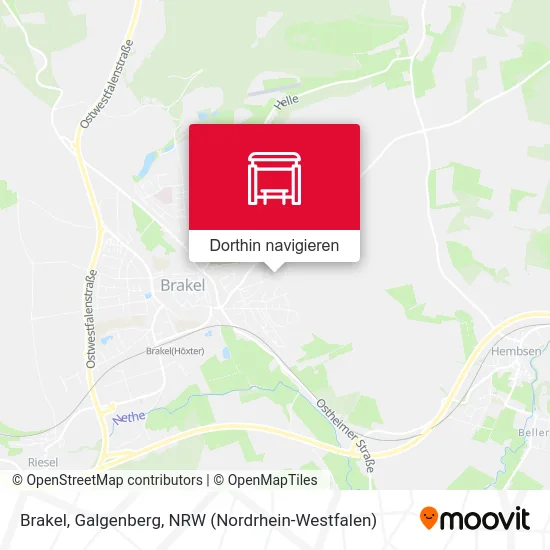 Brakel, Galgenberg Karte