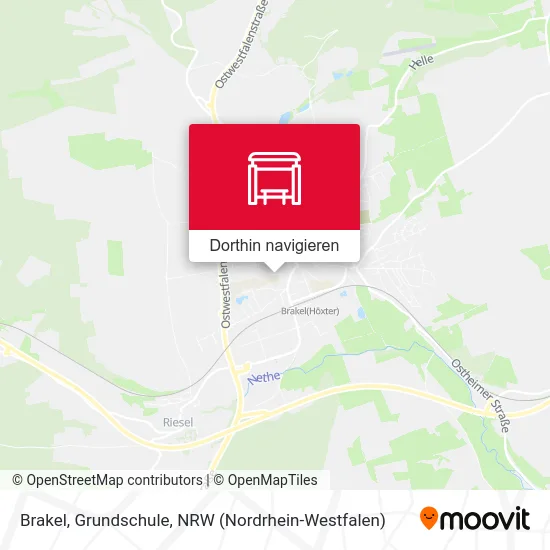 Brakel, Grundschule Karte