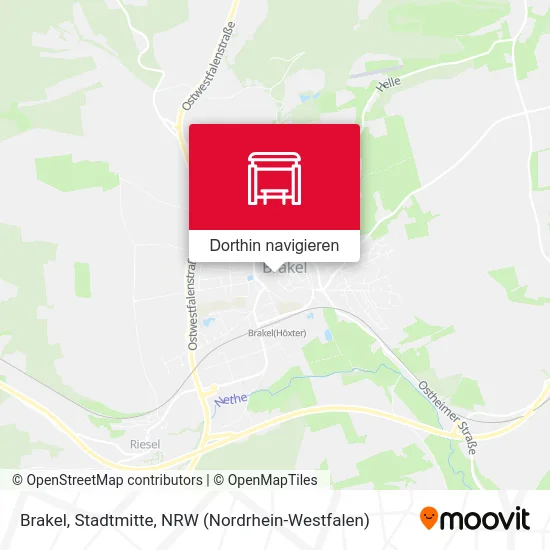 Brakel, Stadtmitte Karte