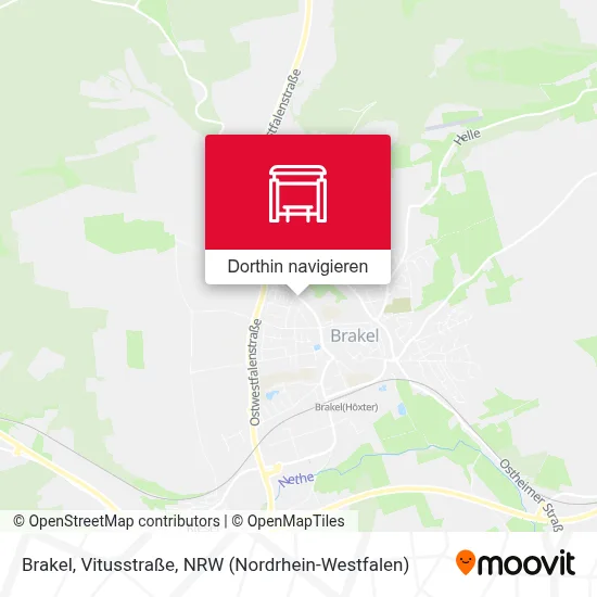 Brakel, Vitusstraße Karte