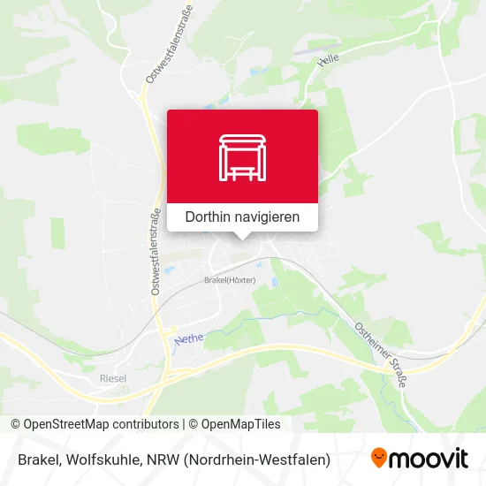 Brakel, Wolfskuhle Karte