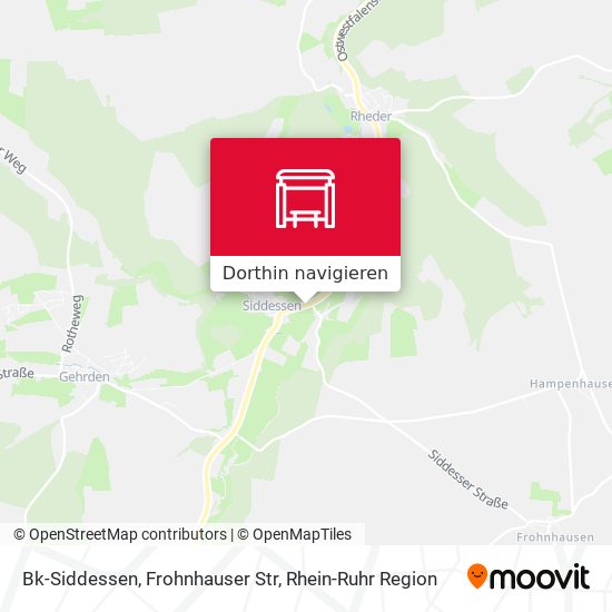 Bk-Siddessen, Frohnhauser Str Karte