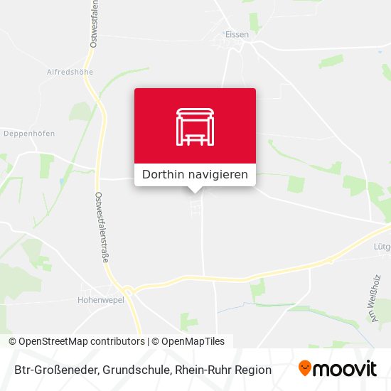 Btr-Großeneder, Grundschule Karte