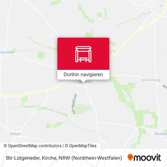 Btr-Lütgeneder, Kirche Karte