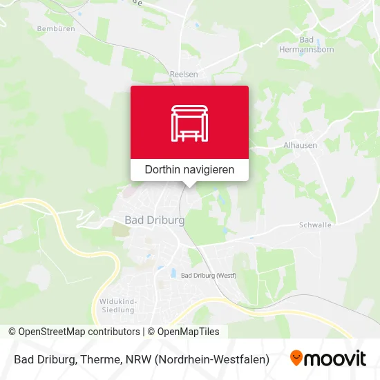 Bad Driburg, Therme Karte
