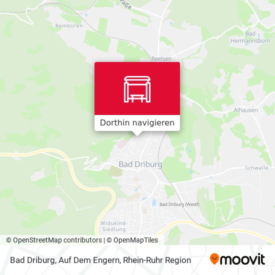 Bad Driburg, Auf Dem Engern Karte