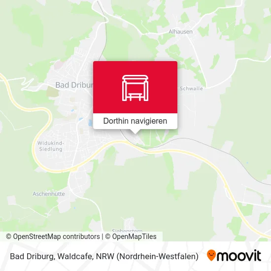 Bad Driburg, Waldcafe Karte