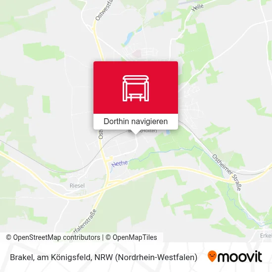 Brakel, am Königsfeld Karte