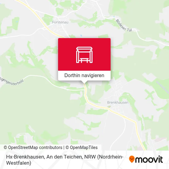 Hx-Brenkhausen, An den Teichen Karte