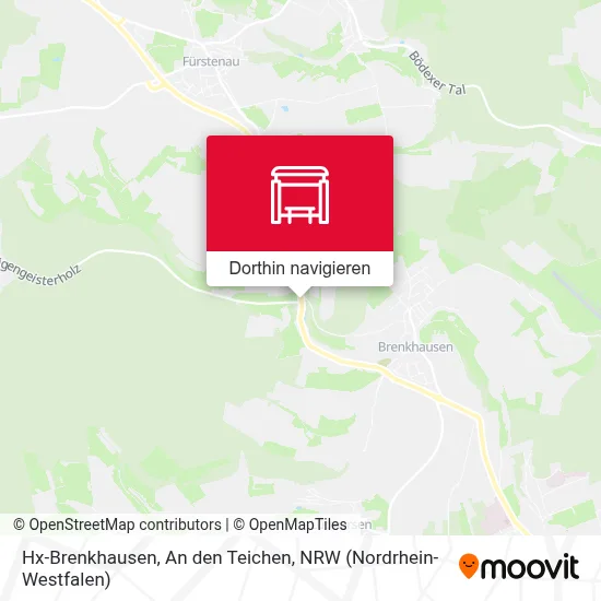 Hx-Brenkhausen, An den Teichen Karte