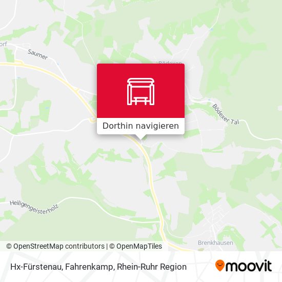 Hx-Fürstenau, Fahrenkamp Karte
