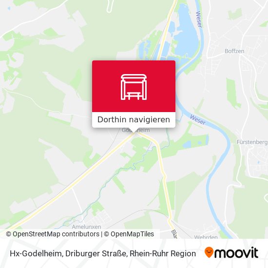 Hx-Godelheim, Driburger Straße Karte