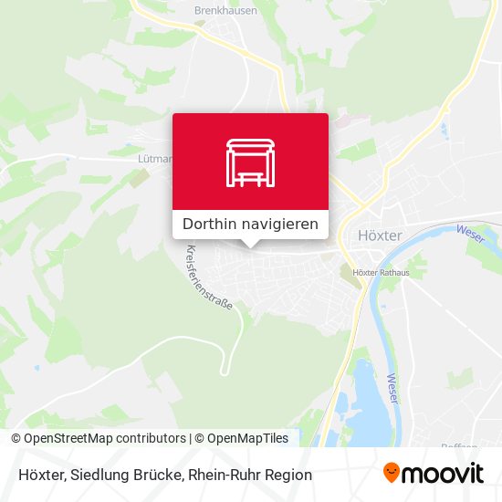 Höxter, Siedlung Brücke Karte
