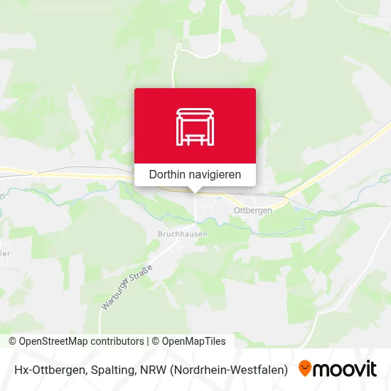 Hx-Ottbergen, Spalting Karte