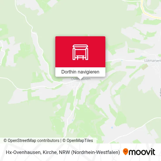 Hx-Ovenhausen, Kirche Karte