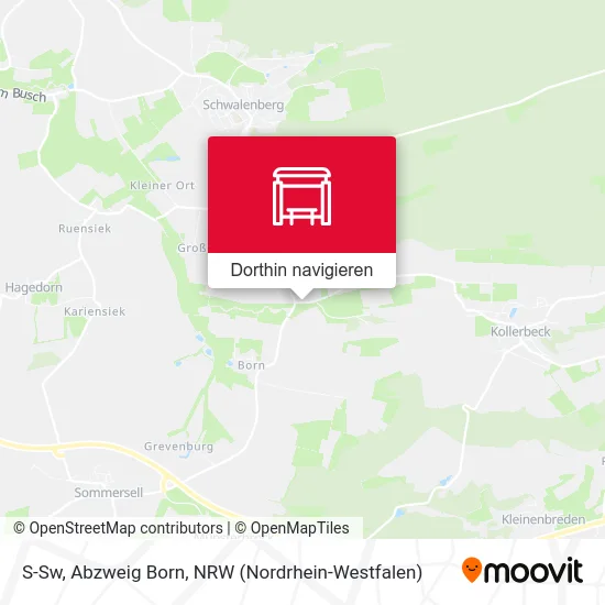 S-Sw, Abzweig Born Karte