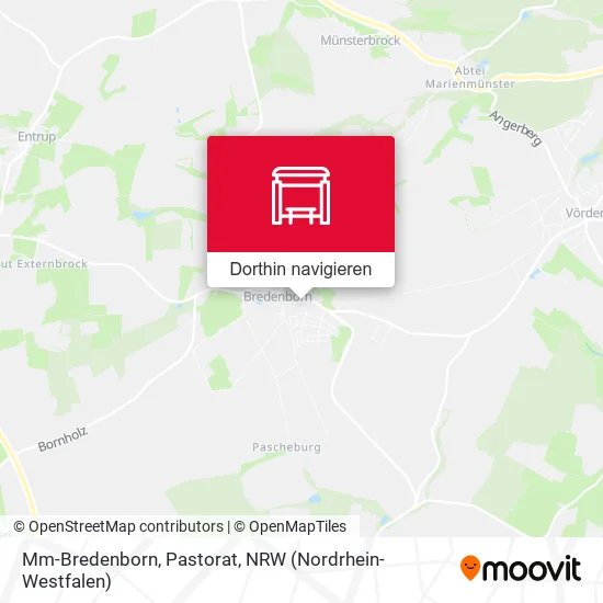 Mm-Bredenborn, Pastorat Karte