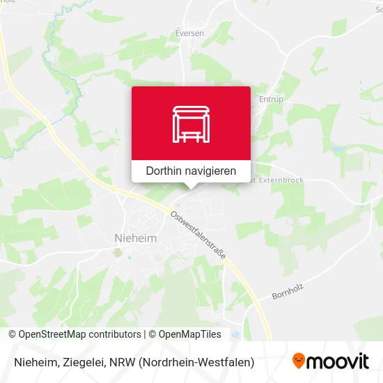 Nieheim, Ziegelei Karte