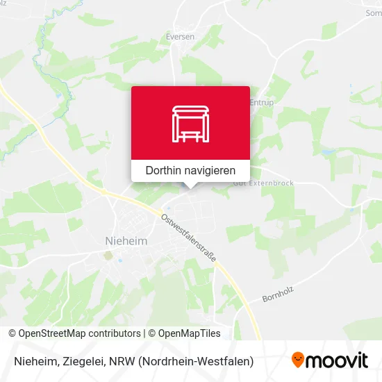Nieheim, Ziegelei Karte