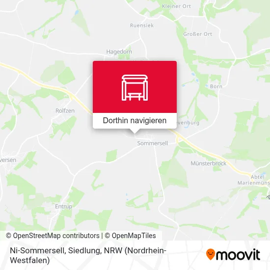 Ni-Sommersell, Siedlung Karte