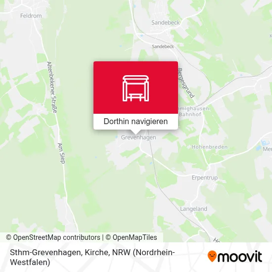 Sthm-Grevenhagen, Kirche Karte