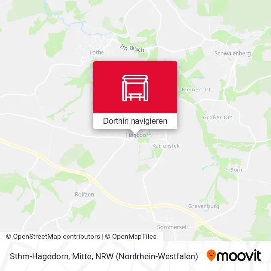 Sthm-Hagedorn, Mitte Karte